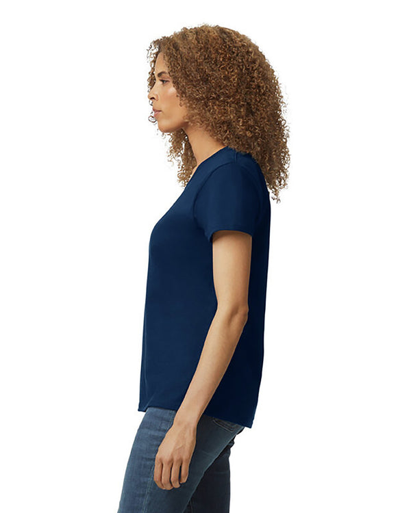 Heavy Cotton™ Women's V-Neck T-Shirt - Floral Design