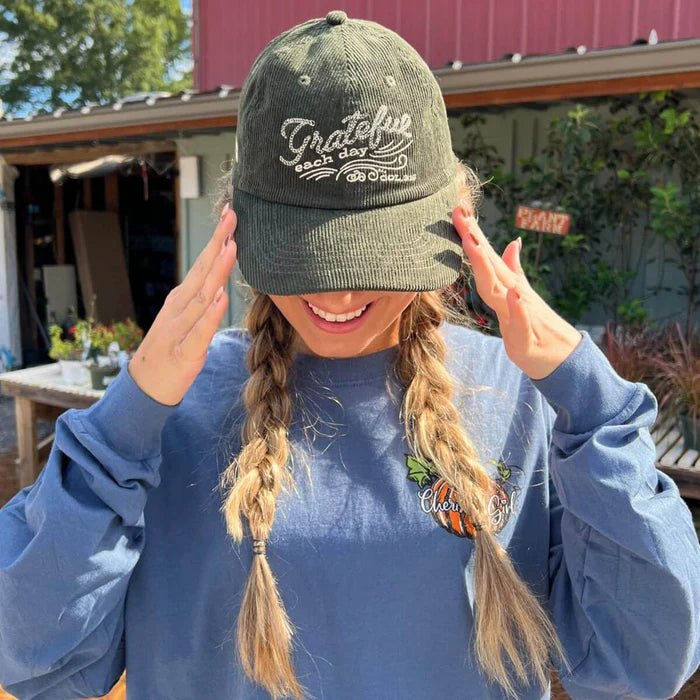 grace & truth womens cap grateful each day grace & truth womens cap grateful each day