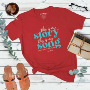 grace & truth womens v neck t shirt this is my story
