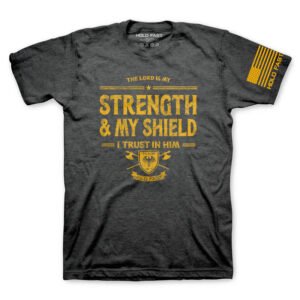hold fast mens t shirt strength & shield