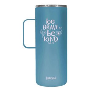 kerusso 22 oz stainless steel tumbler with handle be kind